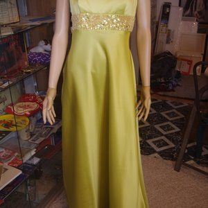 ALFRED ANGELO- LIME GREEN, SIZE-4, GOWN